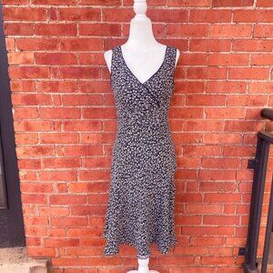 100% silk midi dress